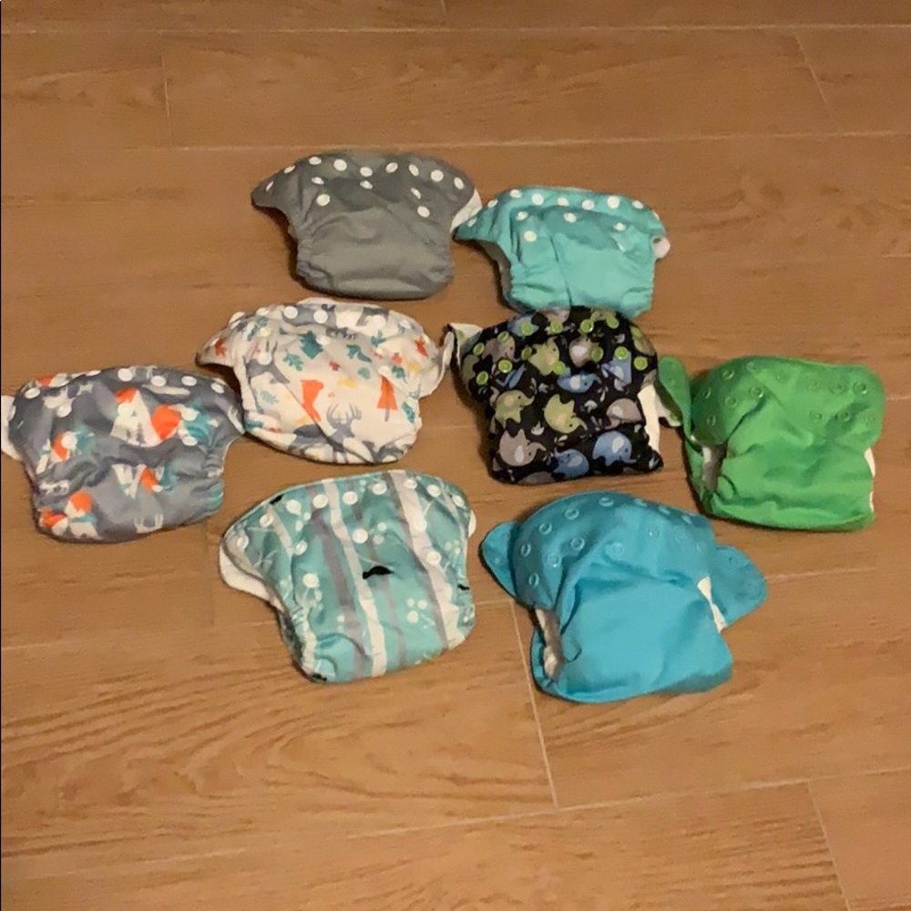 NB AIO cloth diapers (snap closure)
